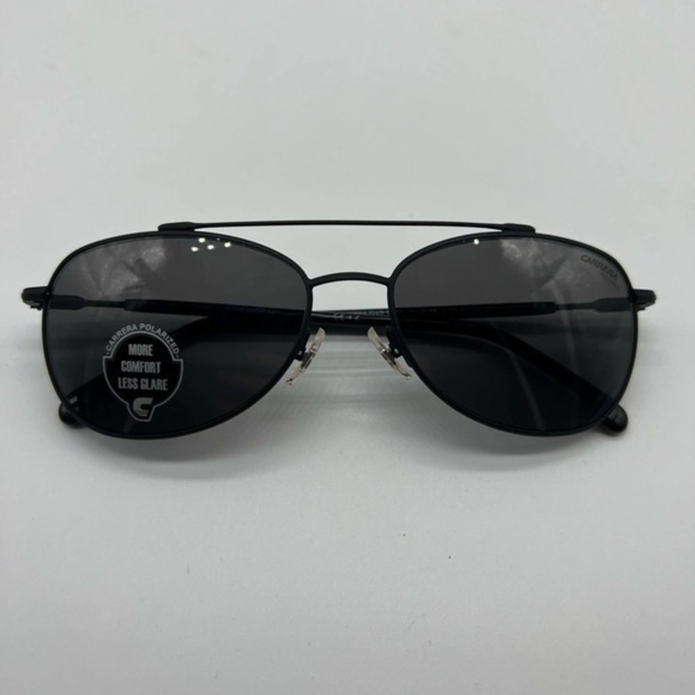 Carrera Polarized Grey/black Pilot Unisex Sunglasses